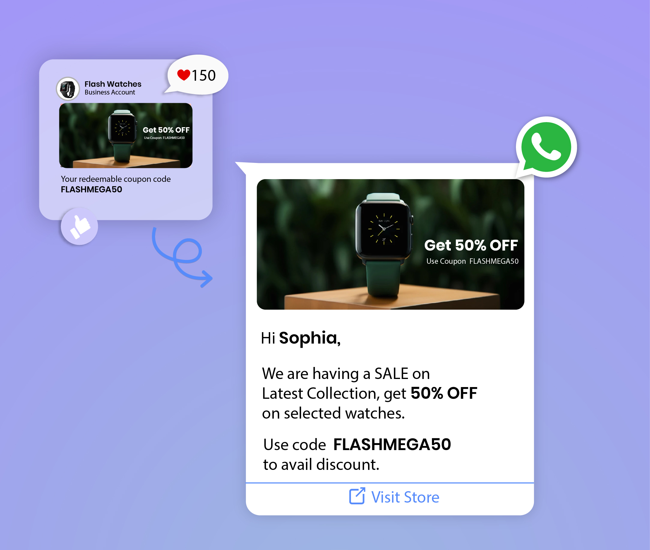 WhatsApp flash sale campaign with countdown and urgency - HillTeck
