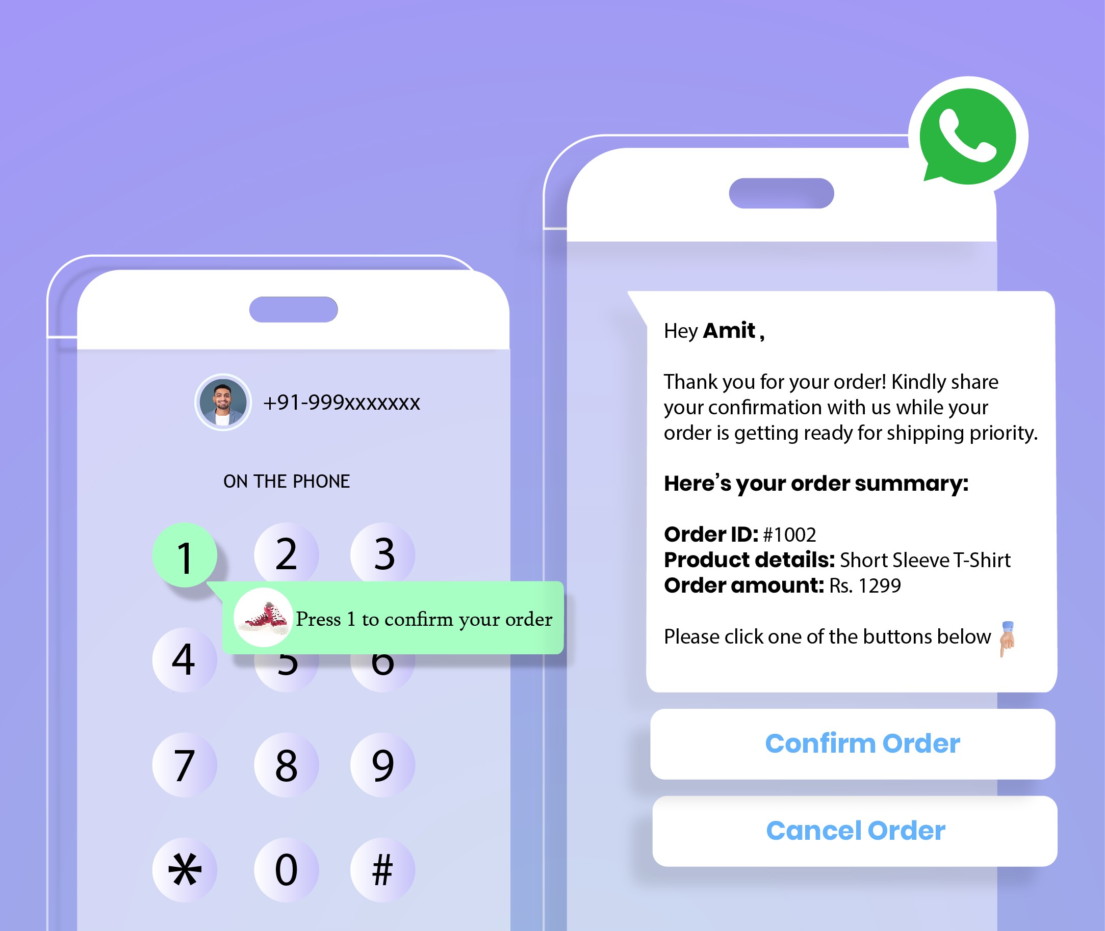 WhatsApp COD order verification and payment collection alerts - HillTeck